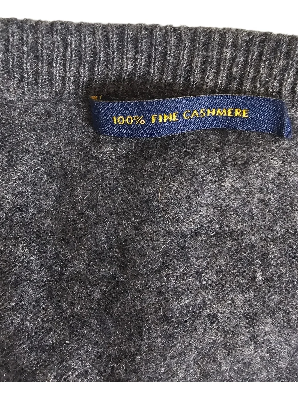 J. Crew Men's Heather Gray V-Neck Sweater